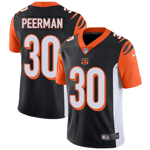 Nike Bengals #30 Cedric Peerman Black Team Color Men's Stitched NFL Vapor Untouchable Limited Jersey